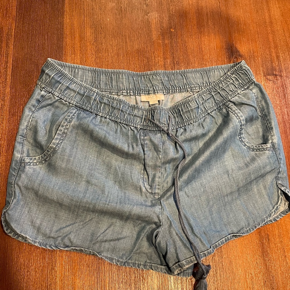 Loft faux jean shorts